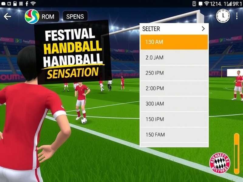 Festival Handball Sensation Game Screenshot